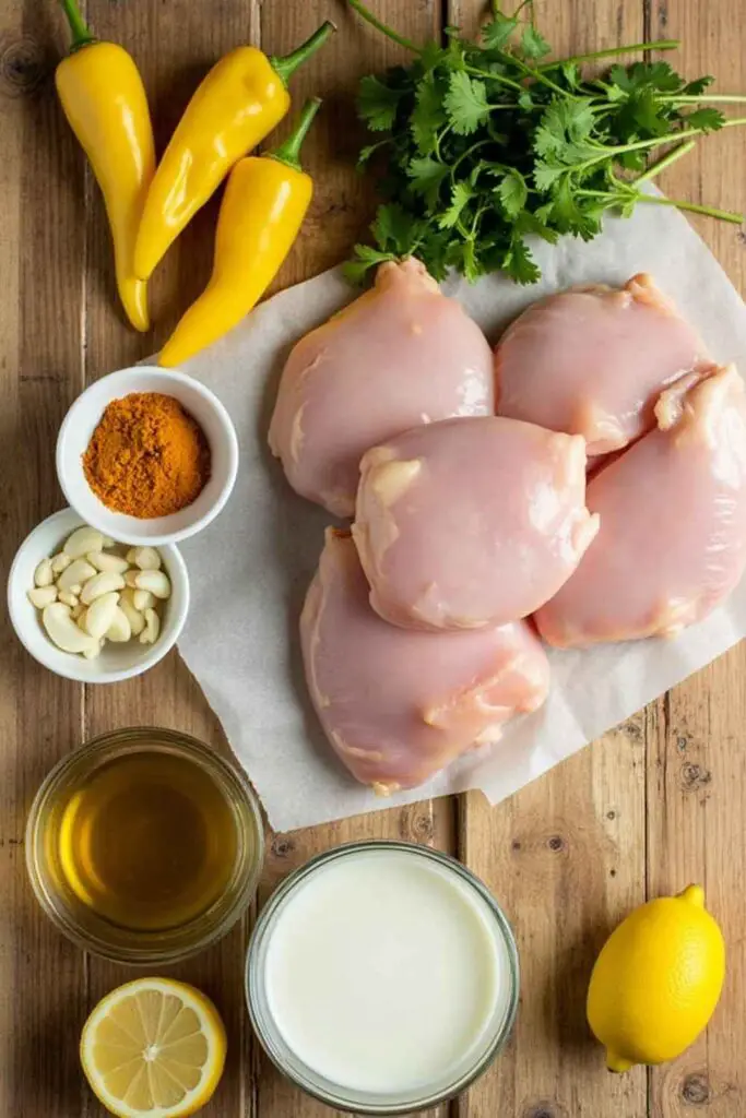 Ingredients for Churu Chicken Amarillo Recipe