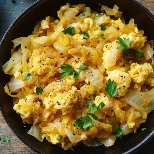 cabbage and eggs