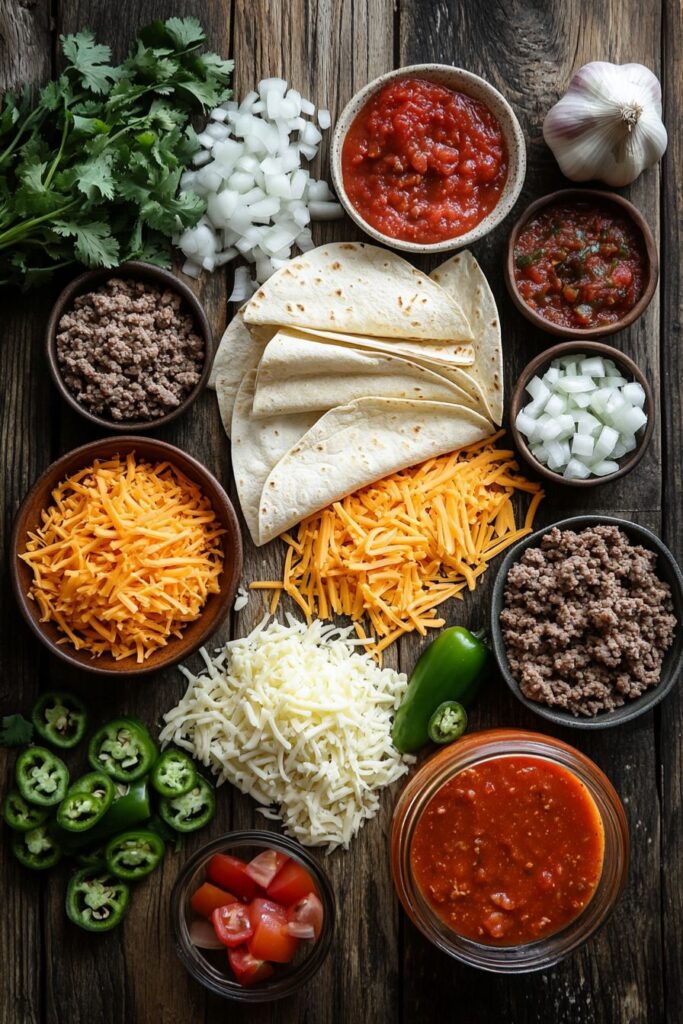 Taco Lasagna Recipe ingredients
