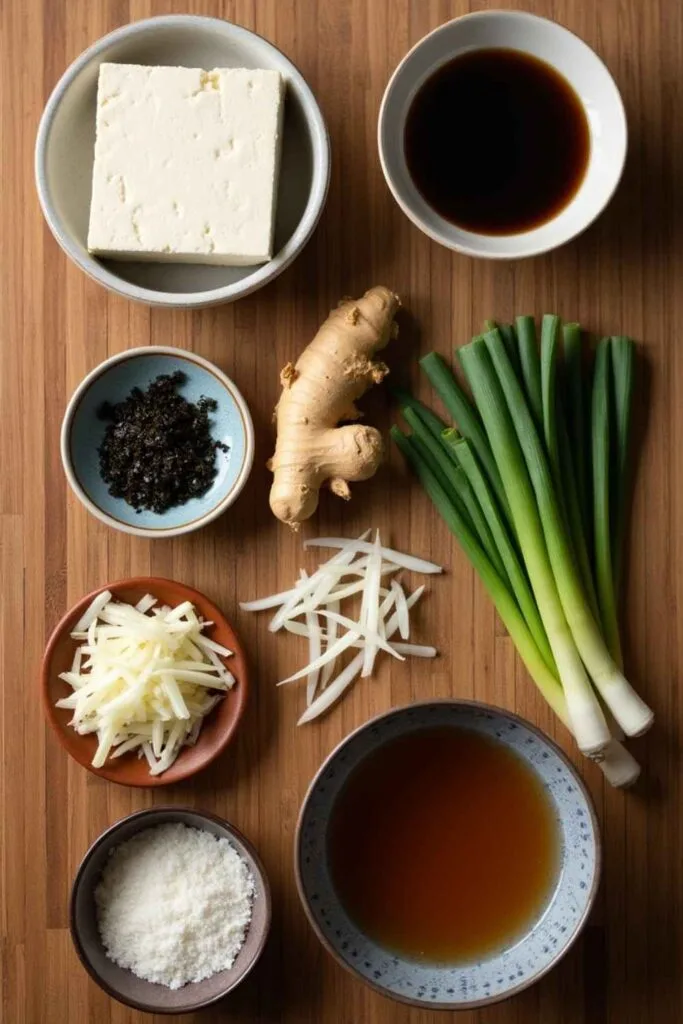 Ingredients for Agedashi Tofu Air Fryer Recipe