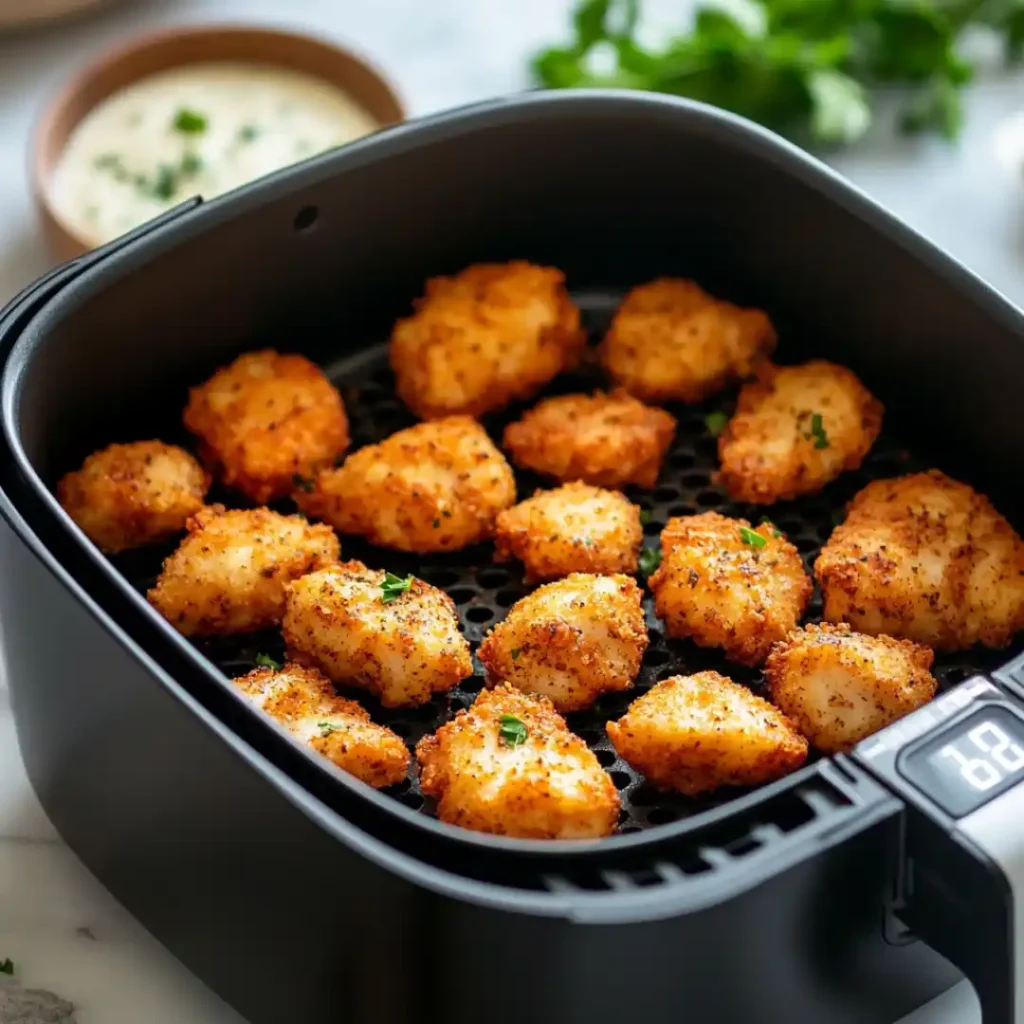 Tossing Chicken in Garlic Butter Sauce