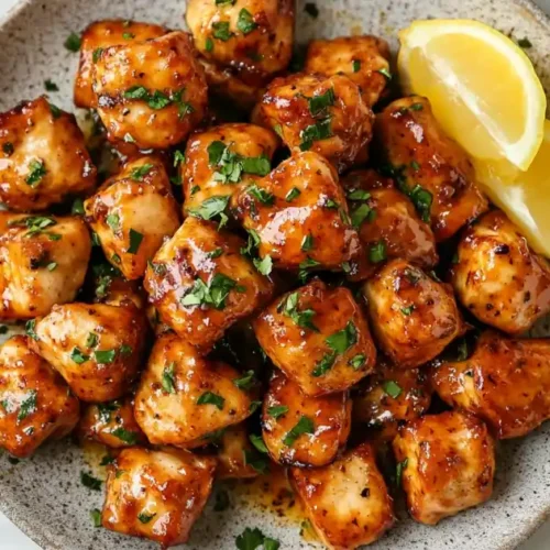Garlic butter chicken bites