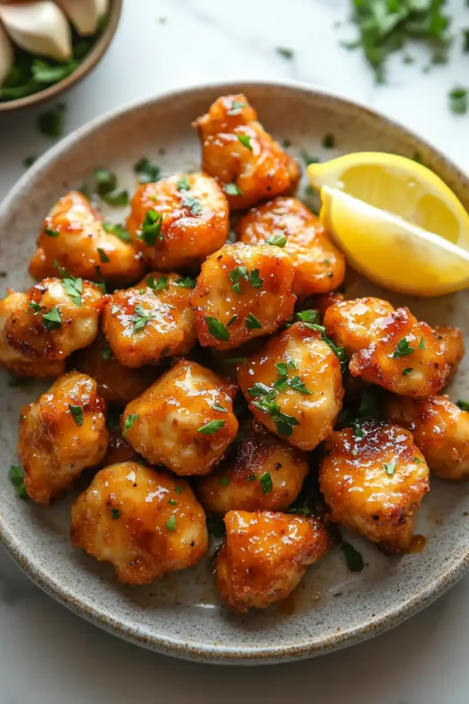 Ingredients for Garlic Butter Chicken Bites Recipe