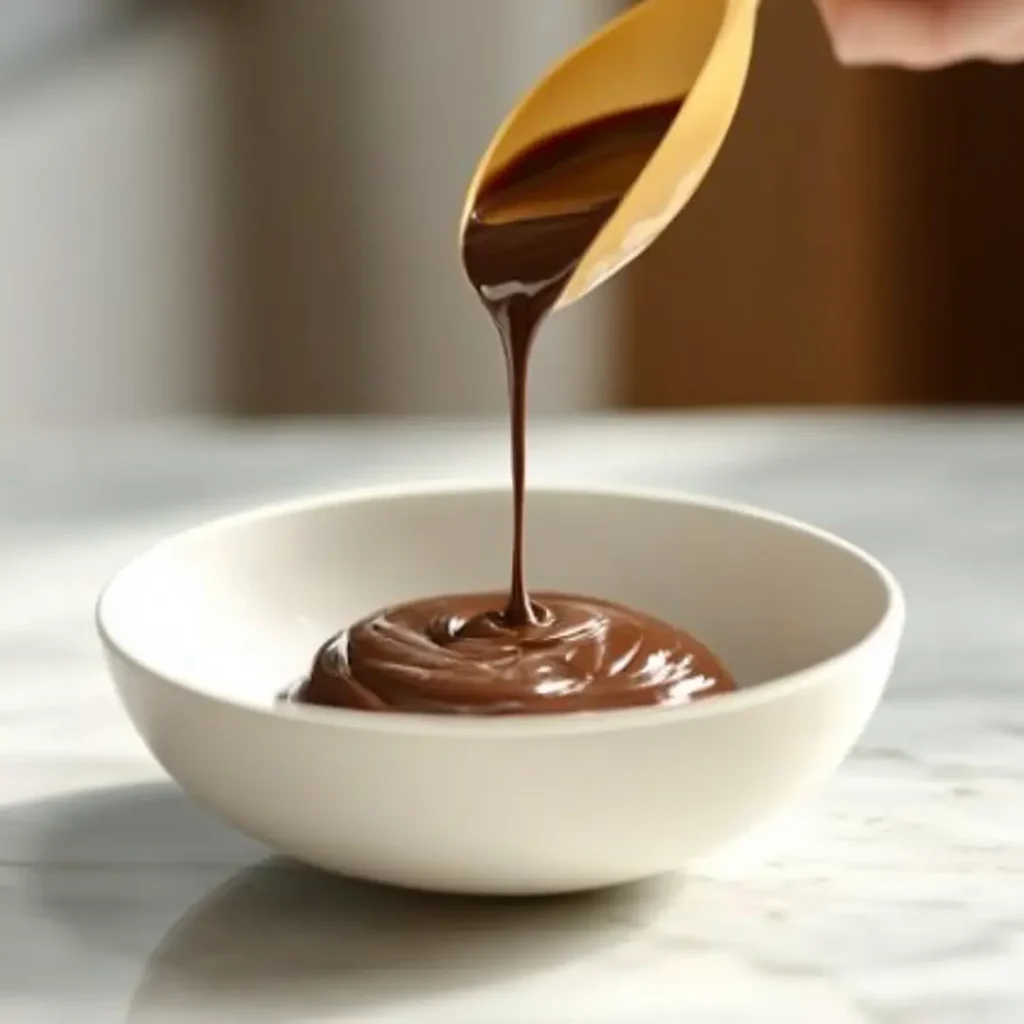 Blending Melted Chocolate with Sugar and Eggs