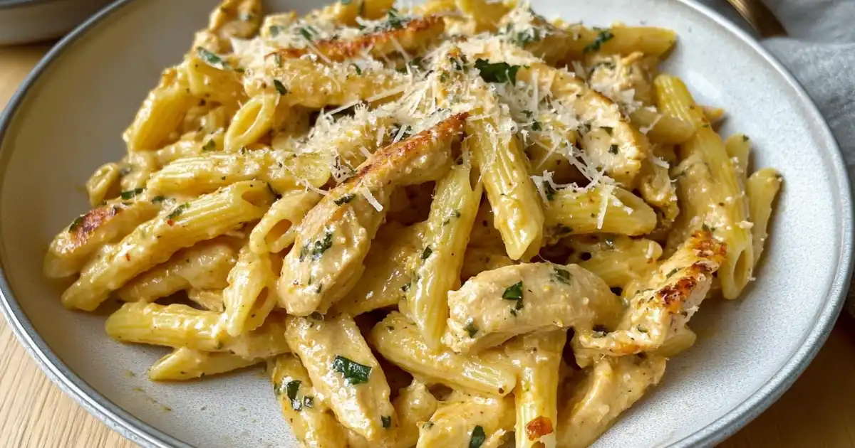 Garlic Parmesan Chicken Pasta