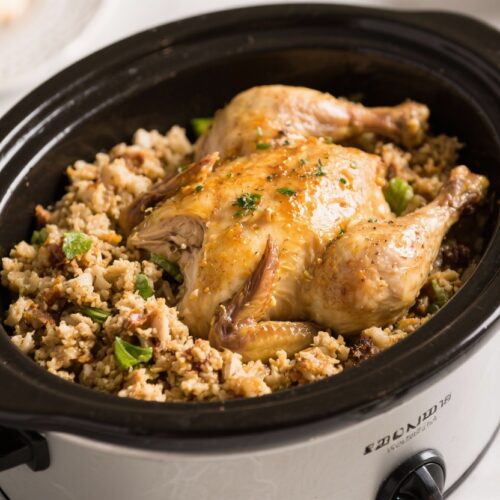 Crockpot Chicken and Stuffing Easy Comfort Dinner