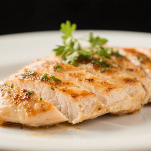 Golden Seared Chicken Breast with Lemon-Garlic Pan Sauce
