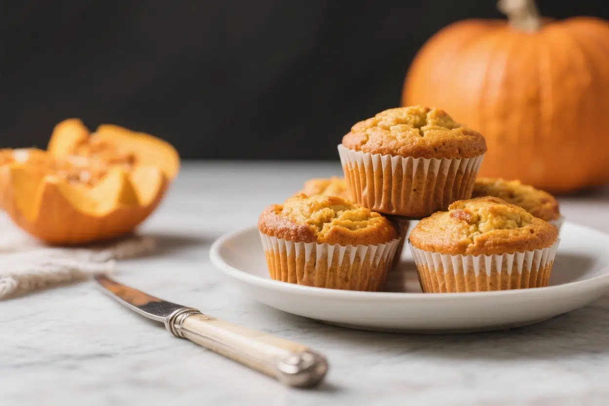 Bake these fluffy pumpkin muffins for cozy fall mornings. Perfectly moist, bakery-style, and freezer-friendly. Get the easy recipe now!