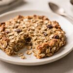 Fluffy Blended Baked Oats for a Healthy Breakfast