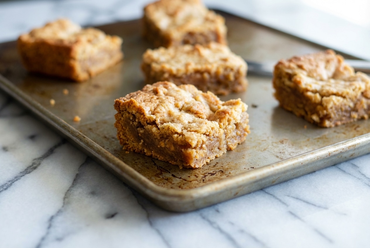 Chewy peanut butter brownies made with aromatic browned butter for a deep nutty flavor and fudgy texture.