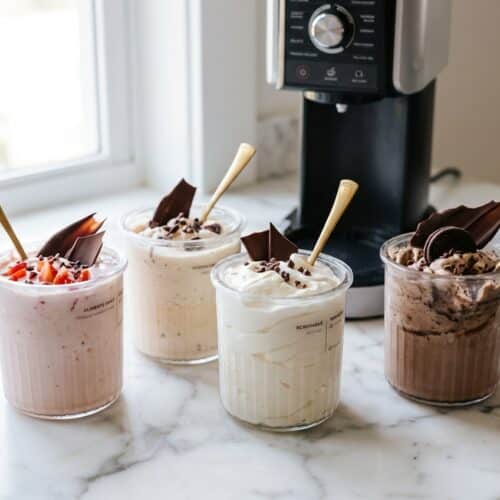 Smooth Ninja Creami recipe bowl using a 10-minute tempering hack for ultra-creamy texture.