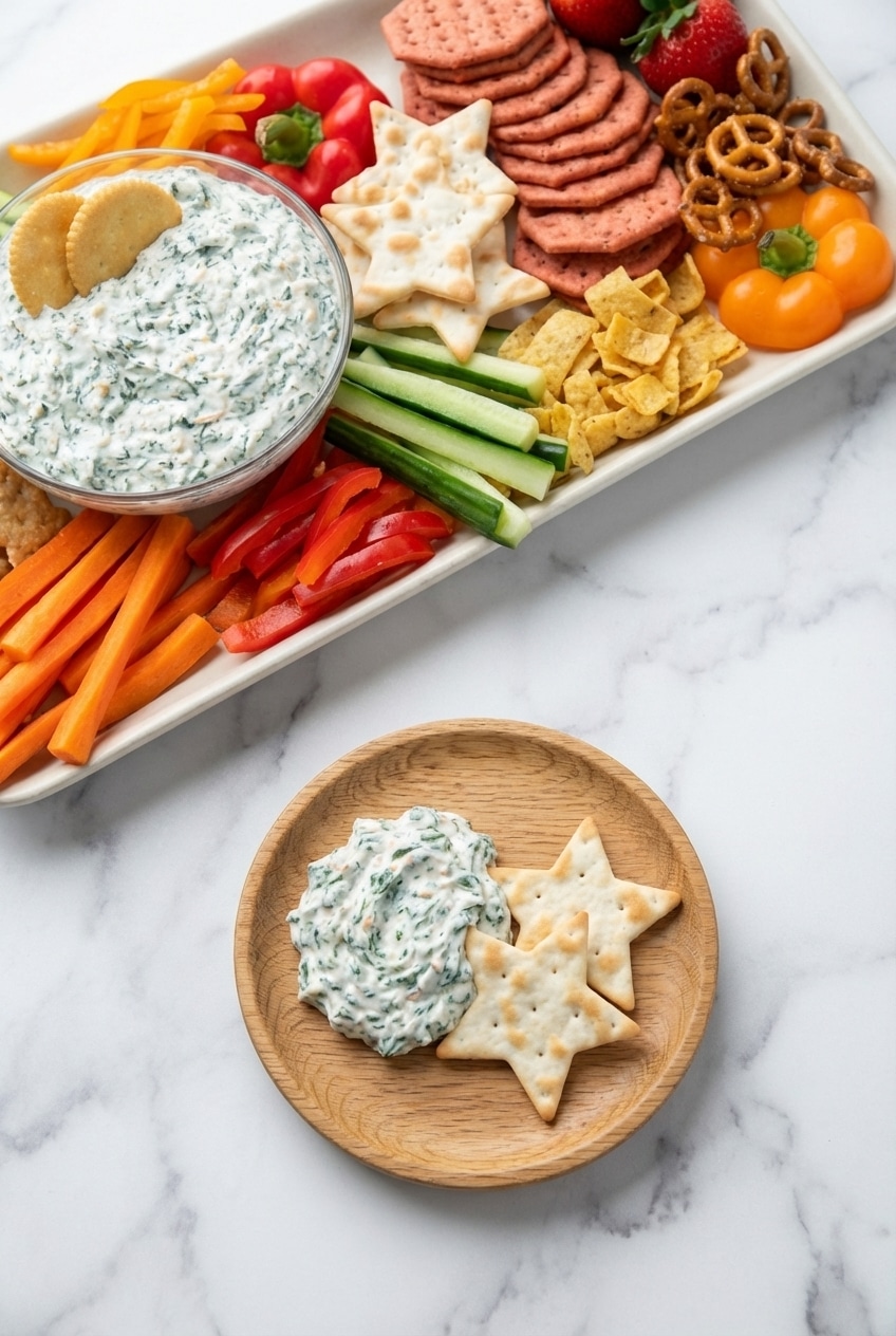 Fresh veggie platter stored in an airtight container to maintain crispness and vitamins.