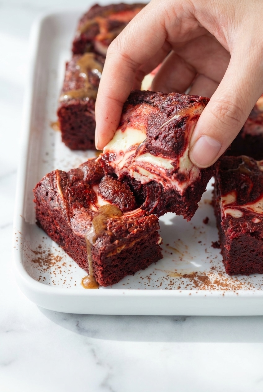 red velvet brownies recipe the secrets to a perfect marble swirl