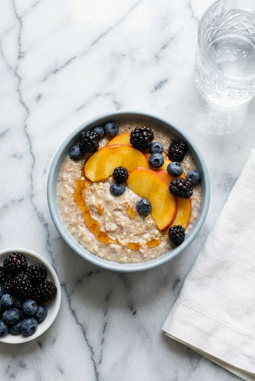 Prepared Daniel Fast Breakfast oats alongside Medjool dates to help navigate a successful 21-day fast.