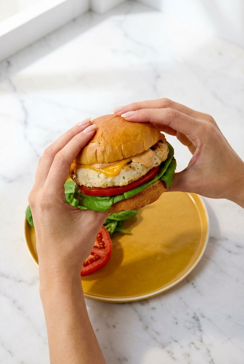 Leftover grilled chicken burgers stored in airtight glass containers, ready for easy weeknight meal prep.