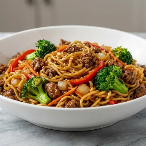 Beef and broccoli ramen stir fry with a rich oyster sauce and dark soy depth hack for glossy, savory noodles.