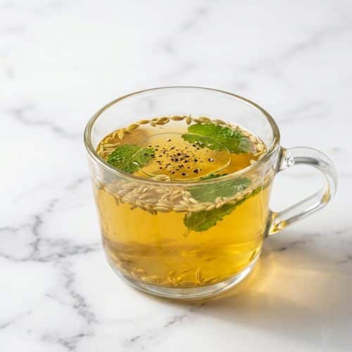 Canaan honey trick recipe tea with coconut oil and black pepper for enhanced bioavailable absorption.