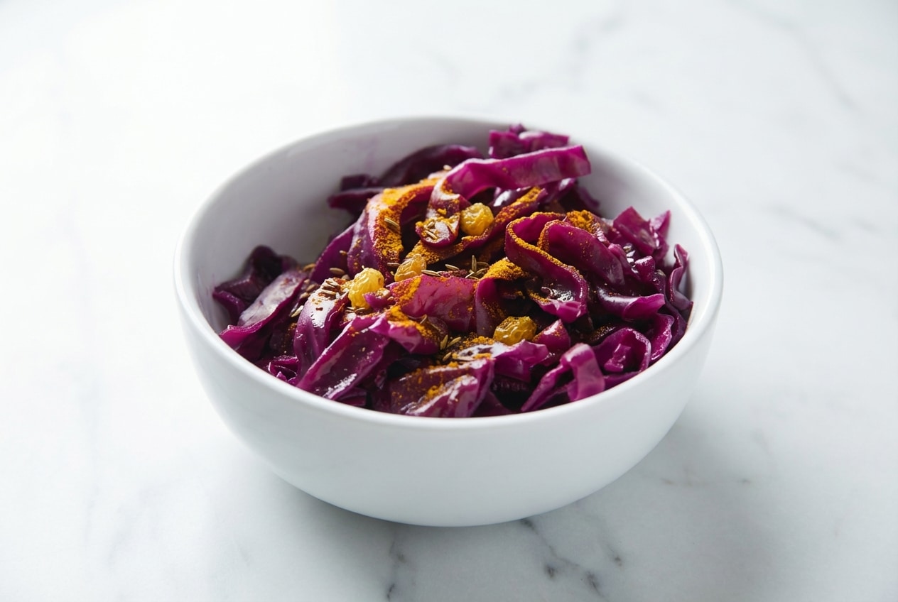 A mason jar filled with a fermented cabbage recipe, featuring a weighted spice infusion and bubbling brine for perfect crispness.