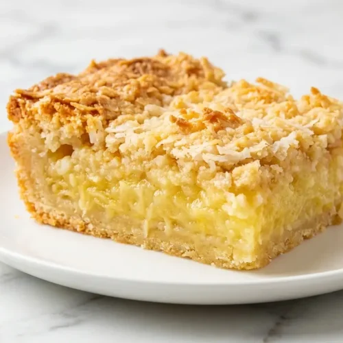 Pineapple Bliss Bars finished dish