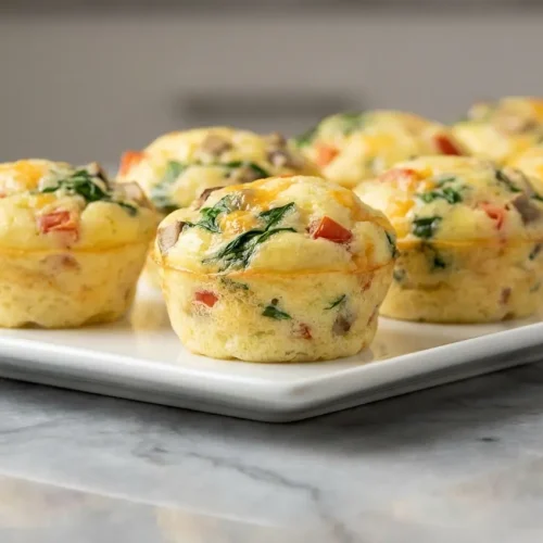 Fluffy egg muffins with a moist, airy crumb achieved through a steam-bake method for a protein-rich breakfast.