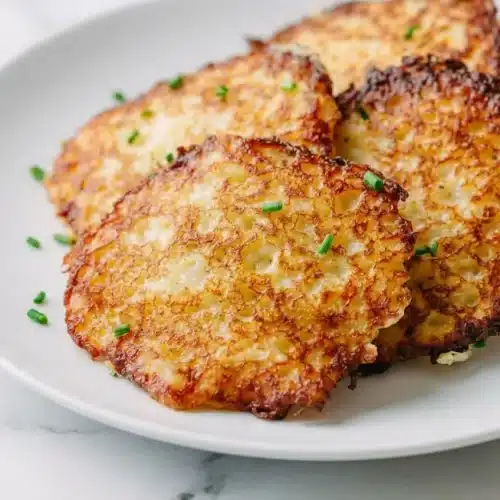 Golden stuffed potato pancakes with a crispy crust from reclaimed starch and a savory meat center.
