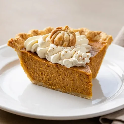 Classic Libby's pumpkin pie recipe with a smooth, glossy spiced custard and crisp crimped crust.