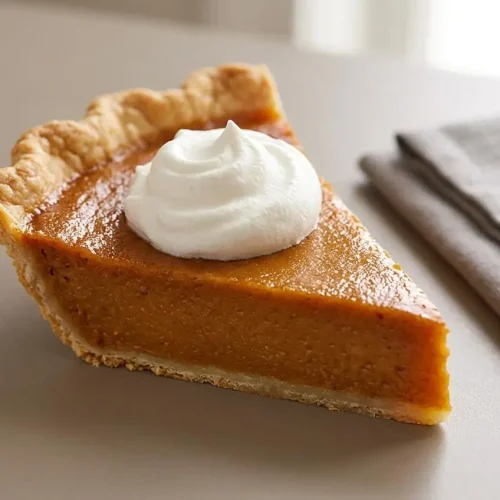 Baked sweet potato pie recipe featuring a velvety spiced custard filling and a crisp golden deep-dish crust.