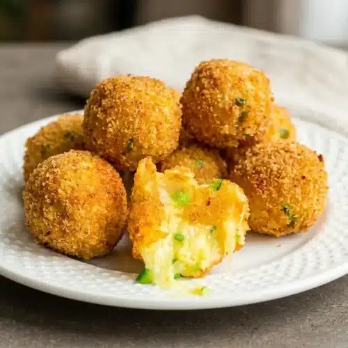 Texas roadhouse rattlesnake bites recipe with a golden seasoned breadcrumb crust and molten Pepper Jack cheese.